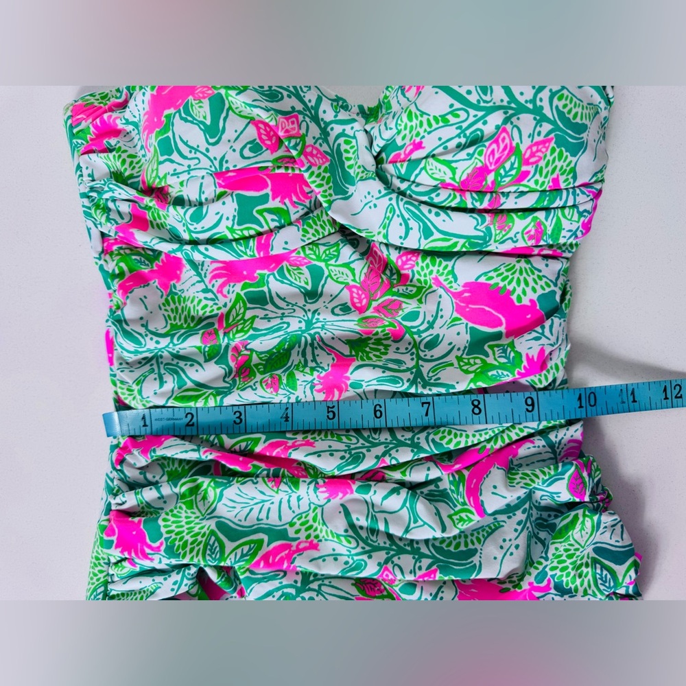 Lilly Pulitzer Flamenco One Piece Botanical Green Just Wing It Swimsuit Women 0 - Picture 8 of 9